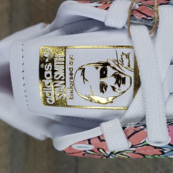 adidas Women's Stan Smith Leather All Over Floral Print Sneakers - Picture 8 of 11